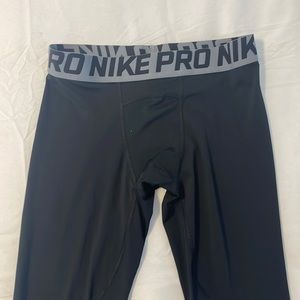 Nike pro Boys black underpants leggings youth boys size large